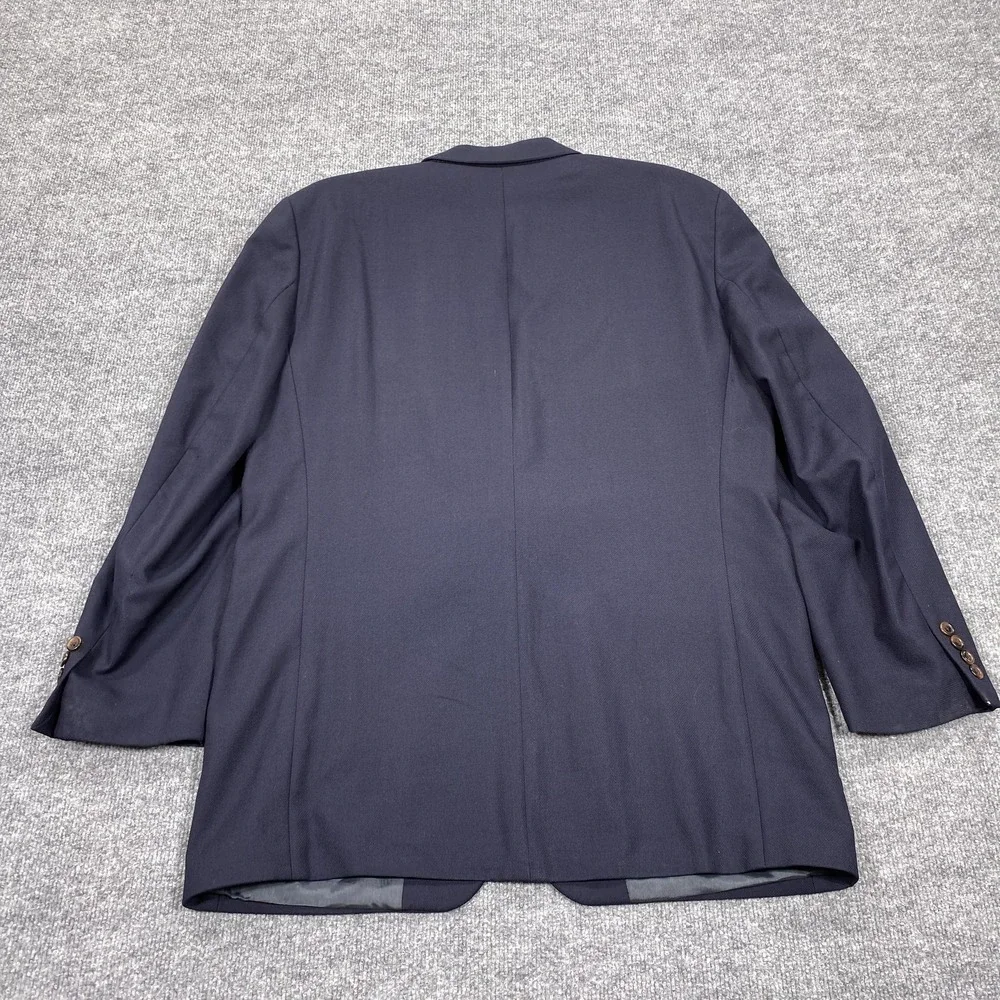 Ralph Lauren Blazer Mens 42 Blue Wool Classic 2-Piece Single-Breasted Lined